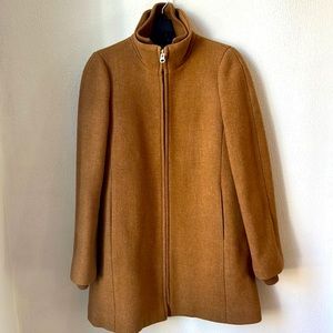 Jcrew Tan, Italian wool coat. Size 2.